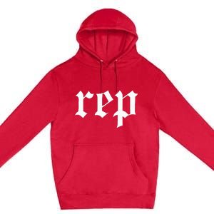 rep expression Premium Pullover Hoodie