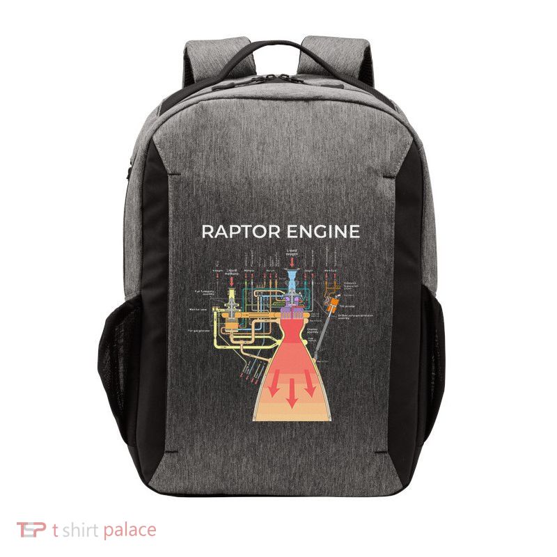 Raptor Engine Rocket Scientist Vector Backpack