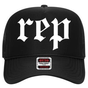 Rep Expression High Crown Mesh Back Trucker Hat