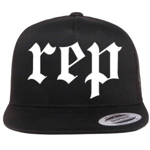 Rep Expression Flat Bill Trucker Hat