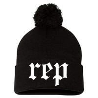 Rep Expression Pom Pom 12in Knit Beanie