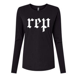 Rep Expression Womens Cotton Relaxed Long Sleeve T-Shirt