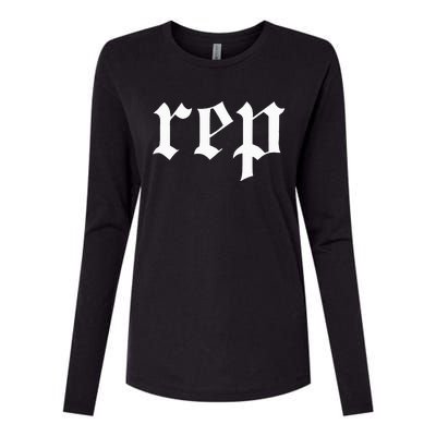 Rep Expression Womens Cotton Relaxed Long Sleeve T-Shirt