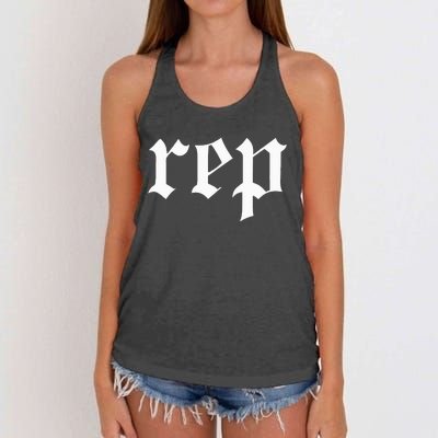 Rep Expression Women's Knotted Racerback Tank