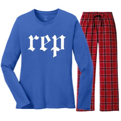 Rep Expression Women's Long Sleeve Flannel Pajama Set 