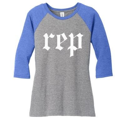 Rep Expression Women's Tri-Blend 3/4-Sleeve Raglan Shirt