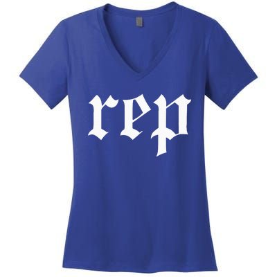 Rep Expression Women's V-Neck T-Shirt