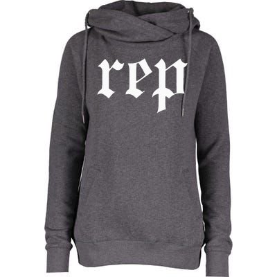 Rep Expression Womens Funnel Neck Pullover Hood