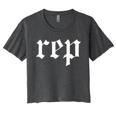 Rep Expression Women's Crop Top Tee