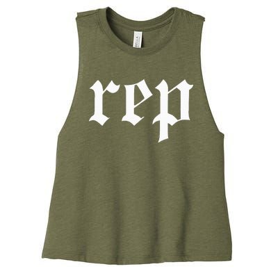 Rep Expression Women's Racerback Cropped Tank