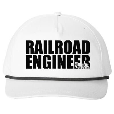 Railroad Engineer Snapback Five-Panel Rope Hat