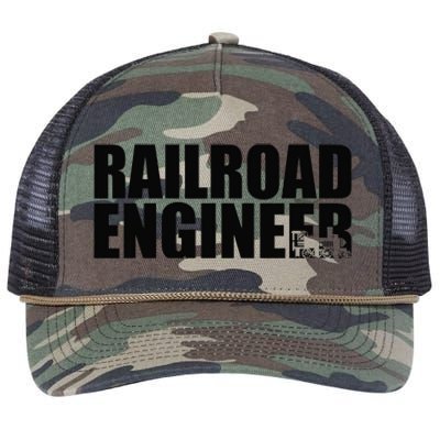 Railroad Engineer Retro Rope Trucker Hat Cap