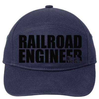 Railroad Engineer 7-Panel Snapback Hat