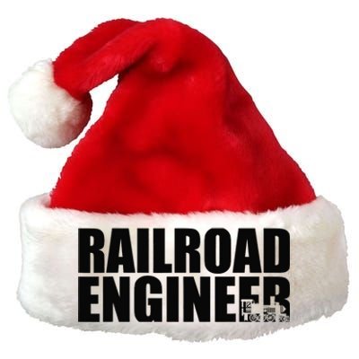 Railroad Engineer Premium Christmas Santa Hat