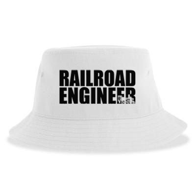 Railroad Engineer Sustainable Bucket Hat