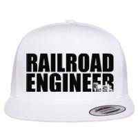 Railroad Engineer Flat Bill Trucker Hat