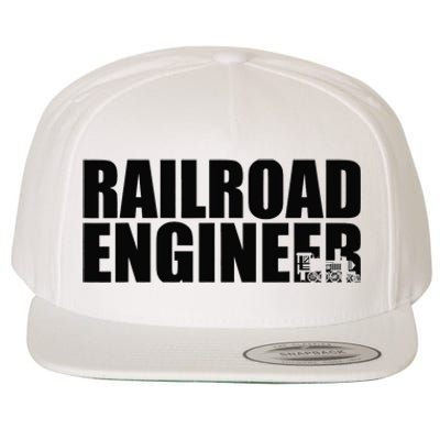 Railroad Engineer Wool Snapback Cap