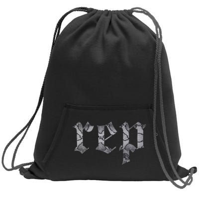 Rep Expression Sweatshirt Cinch Pack Bag