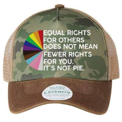 Rainbow Equal Rights Its Not Pie Legacy Tie Dye Trucker Hat