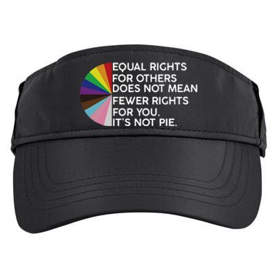 Rainbow Equal Rights Its Not Pie Adult Drive Performance Visor