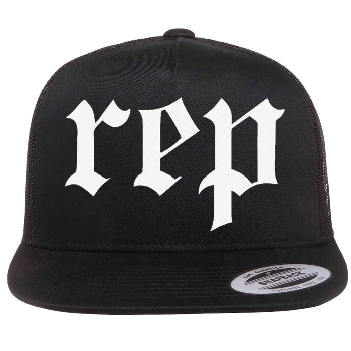 Rep Expression Flat Bill Trucker Hat