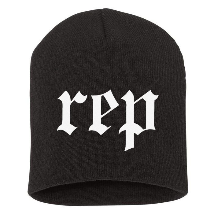 Rep Expression Short Acrylic Beanie