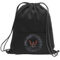 Rough Emblem Sweatshirt Cinch Pack Bag