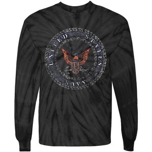 Rough Emblem Tie-Dye Long Sleeve Shirt