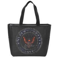 Rough Emblem Zip Tote Bag