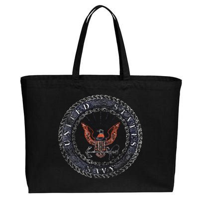 Rough Emblem Cotton Canvas Jumbo Tote