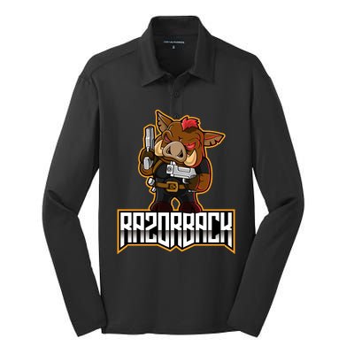 Razorback Esport Silk Touch Performance Long Sleeve Polo