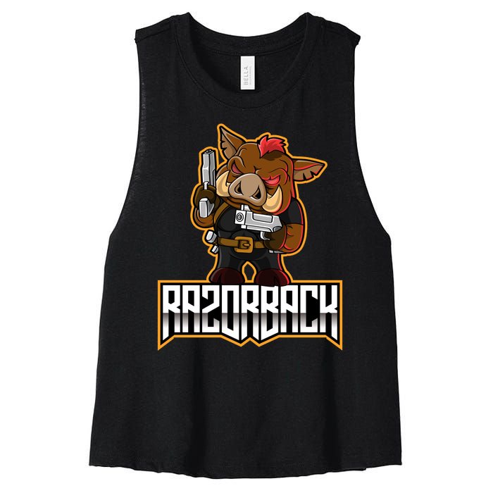 Razorback Esport Women's Racerback Cropped Tank