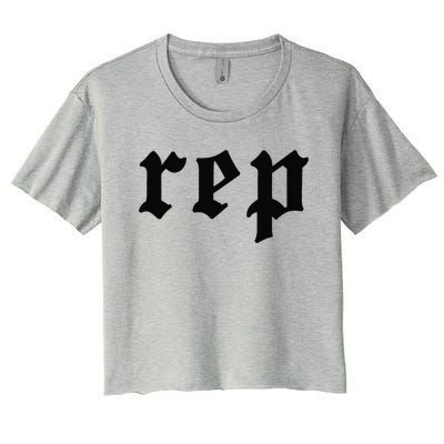 Rep Expression Women's Crop Top Tee