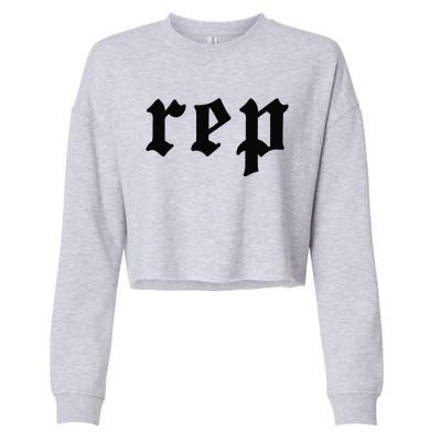 Rep Expression Cropped Pullover Crew