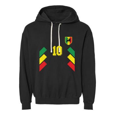 Retro Ethiopia Soccer Or Football For Ethiopian Fans Garment-Dyed Fleece Hoodie