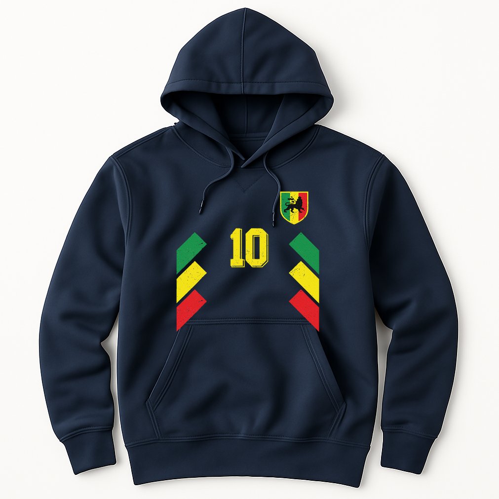 Retro Ethiopia Soccer Or Football For Ethiopian Fans Hoodie