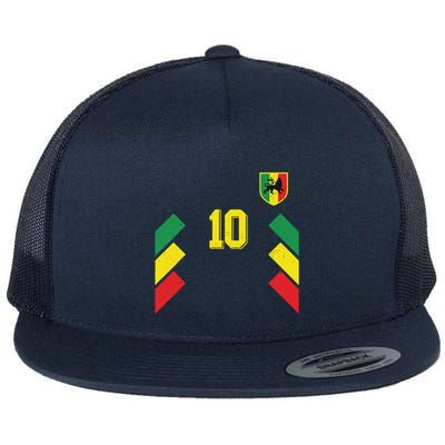 Retro Ethiopia Soccer Or Football For Ethiopian Fans Flatbill Hat