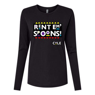 Rent Em Spoons 90S Black Sitcom Lover Urban Clothing Womens Cotton Relaxed Long Sleeve T-Shirt