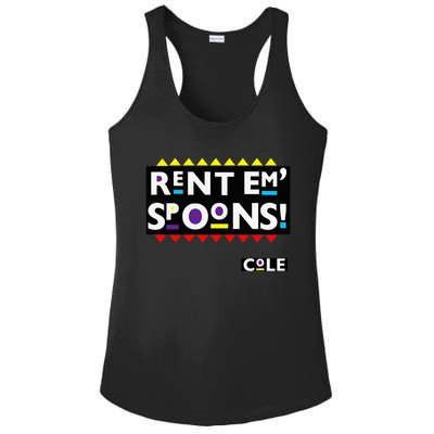 Rent Em Spoons 90S Black Sitcom Lover Urban Clothing Ladies PosiCharge Competitor Racerback Tank