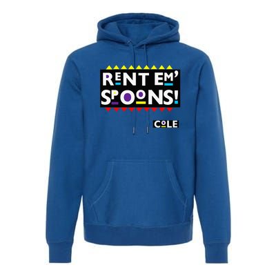 Rent Em Spoons 90S Black Sitcom Lover Urban Clothing Premium Hoodie