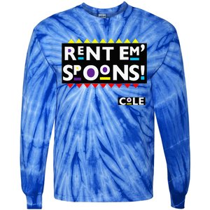 Rent Em Spoons 90S Black Sitcom Lover Urban Clothing Tie-Dye Long Sleeve Shirt