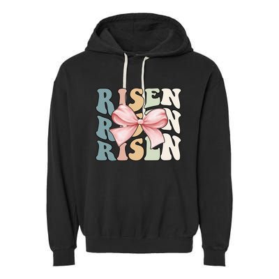 Risen Easter Sunday Garment-Dyed Fleece Hoodie