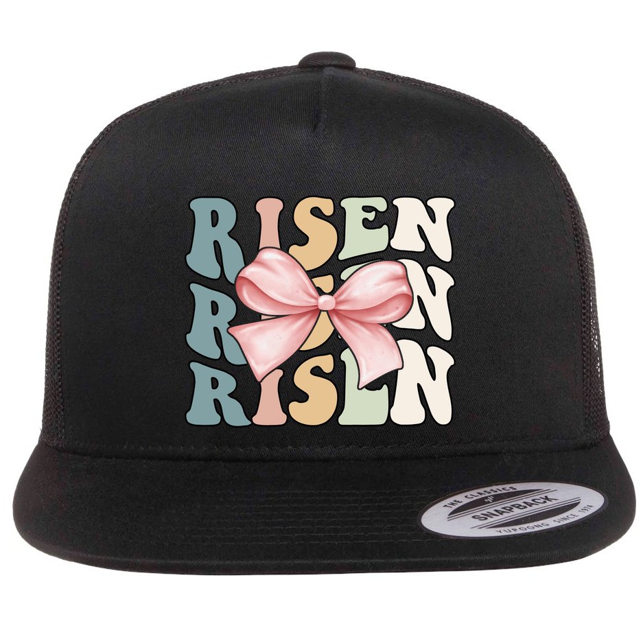 Risen Easter Sunday Flat Bill Trucker Hat