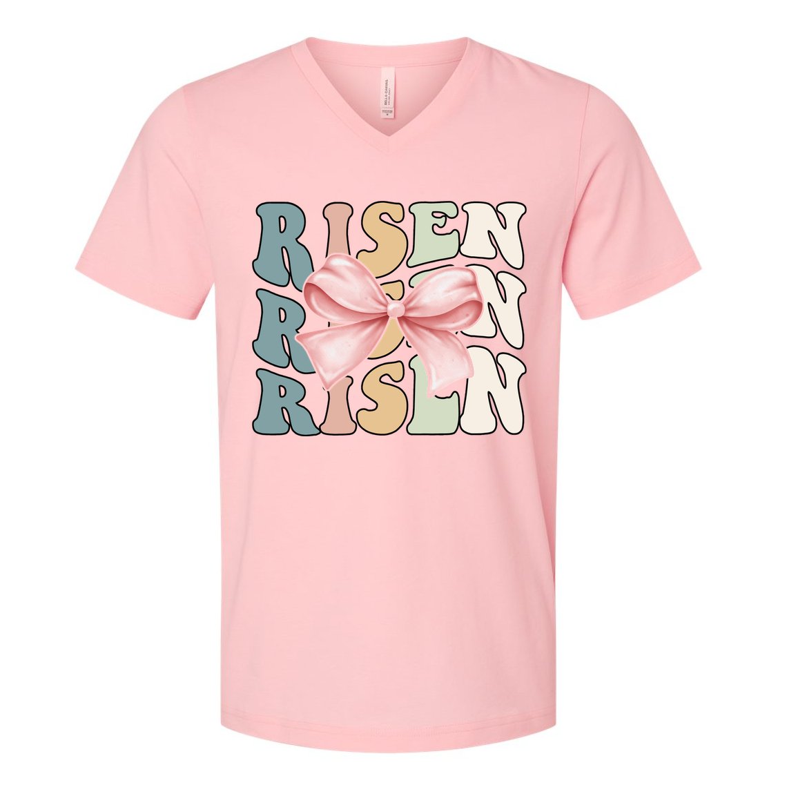 Risen Easter Sunday V-Neck T-Shirt