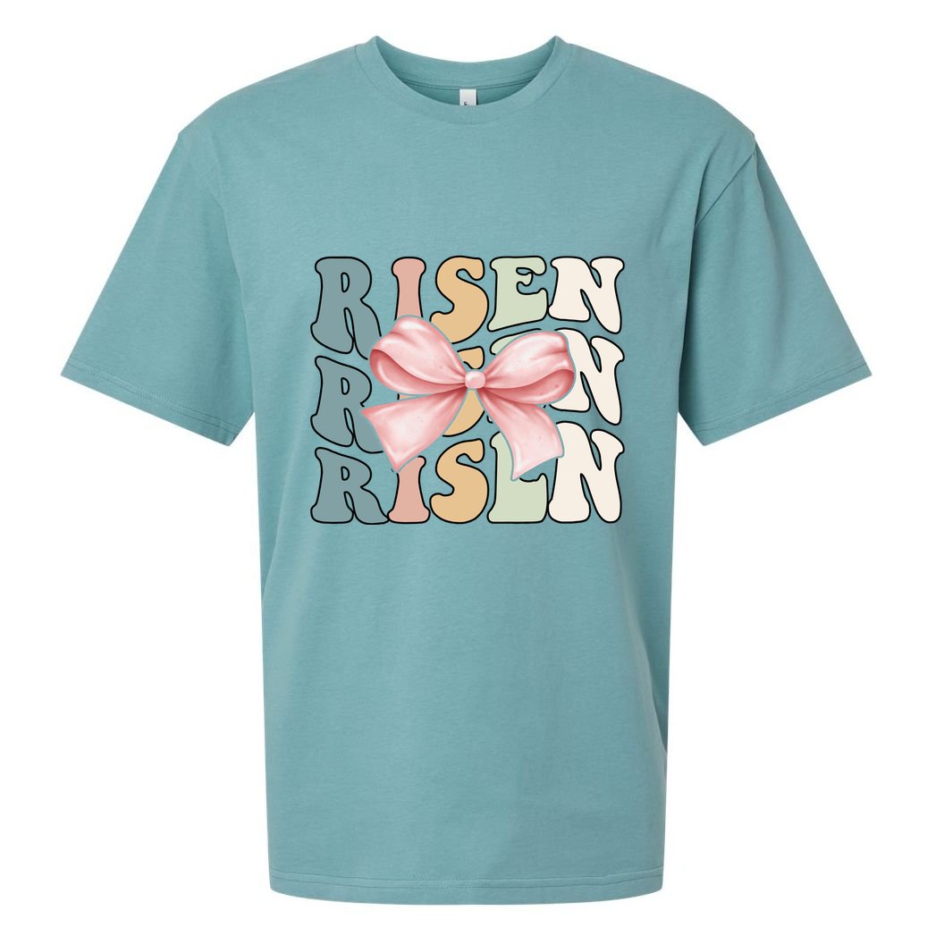 Risen Easter Sunday Sueded Cloud Jersey T-Shirt