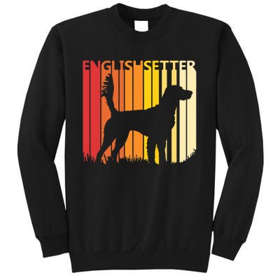 Retro English Setter Dog Merry Christmas Gift Sweatshirt