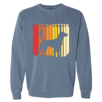 Retro English Setter Dog Merry Christmas Gift Garment-Dyed Sweatshirt