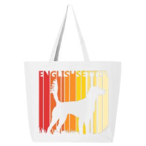 Retro English Setter Dog Merry Christmas Gift 25L Jumbo Tote