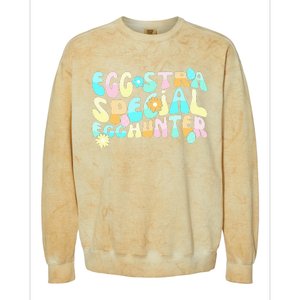 Retro Egg-stra Special Egghunter Easter Classic Clothing Colorblast Crewneck Sweatshirt