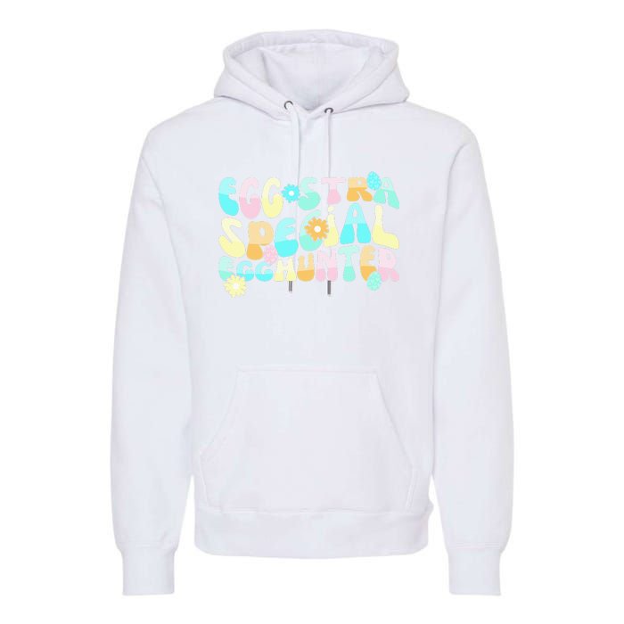 Retro Egg-stra Special Egghunter Easter Classic Clothing Premium Hoodie